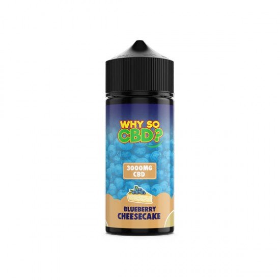 Why So CBD? 3000mg Full Spectrum CBD E-liquid 120ml - Flavour: Blueberry Cheesecake