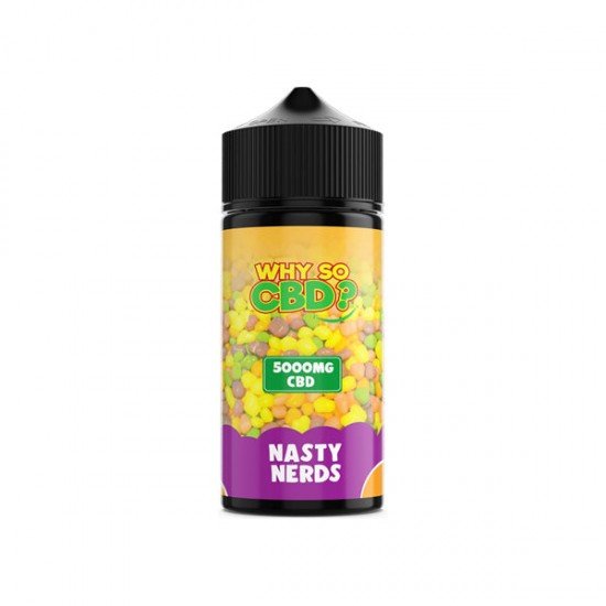 Why So CBD? 5000mg Full Spectrum CBD E-liquid 120ml - Flavour: Nasty Nerds