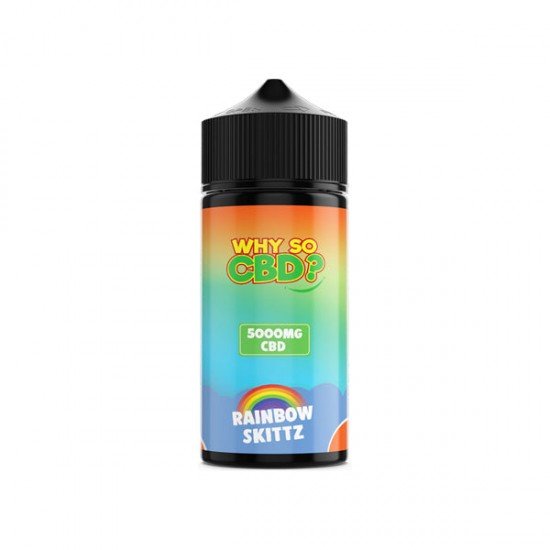 Why So CBD? 5000mg Full Spectrum CBD E-liquid 120ml - Flavour: Rainbow Skittz