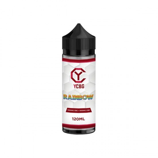 yCBG 1000mg CBD + 1000mg CBG E-liquid 120ml (BUY 1 GET 1 FREE) - Flavour: Rainbow