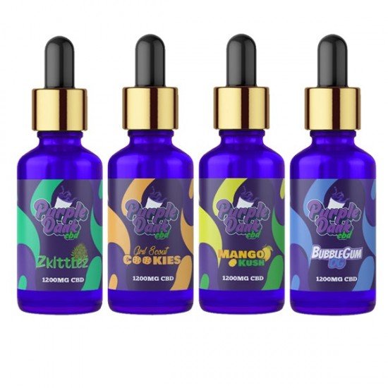 Purple Dank CBD Flavoured CBD Oil 1200mg CBD Oil 30ml - Flavour: Blackberry Kush