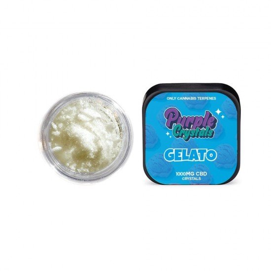 Purple Crystals by Purple Dank 1000mg CBD Crystals - Gelato - Amount: 1g