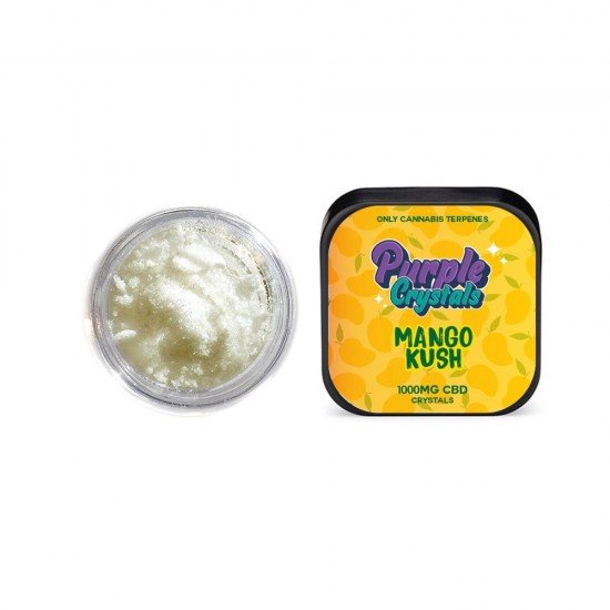 Purple Crystals by Purple Dank 1000mg CBD Crystals - Mango Kush - Amount: 1g