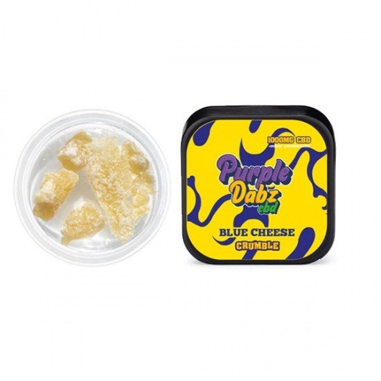 Purple Dabz by Purple Dank 1000mg CBD Crumble - Blue Cheese - Amount: 0.5g