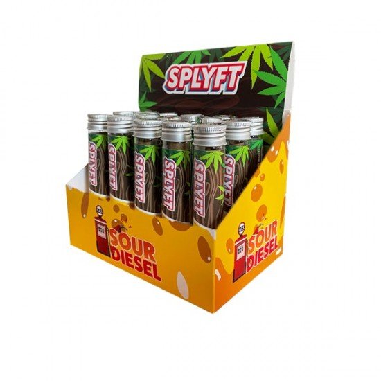 SPLYFT Cannabis Terpene Infused Hemp Blunt Cones – Sour Diesel - Amount: x15 (Display Box)