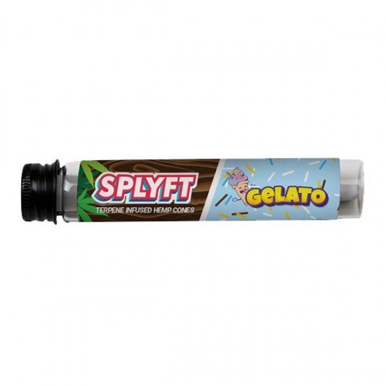 SPLYFT Cannabis Terpene Infused Hemp Blunt Cones – Gelato - Amount: x1