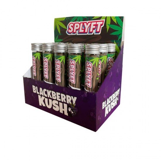 SPLYFT Cannabis Terpene Infused Hemp Blunt Cones – Blackberry Kush - Amount: x15 (Display Box)