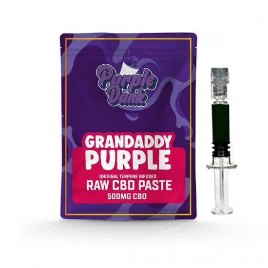 Purple Dank 1000mg CBD Raw Paste with Natural Terpenes - Grandaddy Purple - Amount: 0.5g