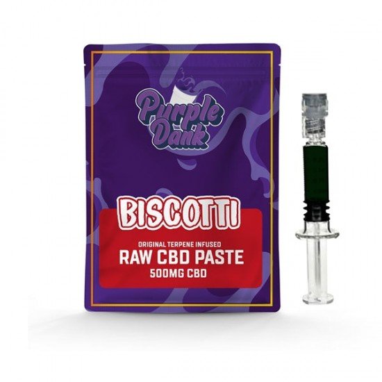 Purple Dank 1000mg CBD Raw Paste with Natural Terpenes - Biscotti - Amount: 1g