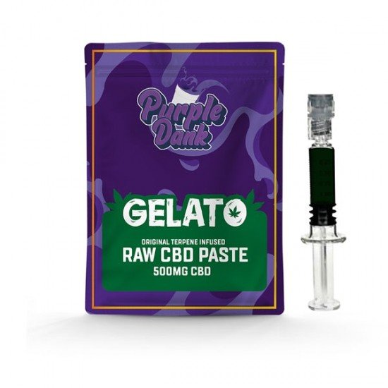 Purple Dank 1000mg CBD Raw Paste with Natural Terpenes - Gelato - Amount: 0.5g
