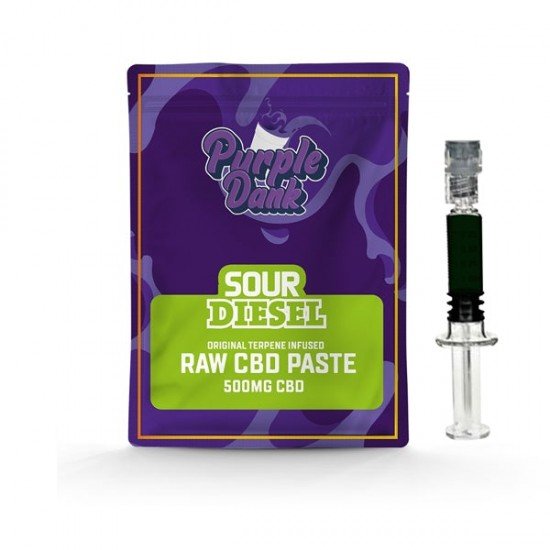 Purple Dank 1000mg CBD Raw Paste with Natural Terpenes - Sour Diesel - Amount: 1g