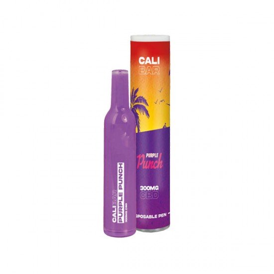 CALI BAR 300mg Full Spectrum CBD Vape Disposable - Terpene Flavoured - Flavour: Purple Punch