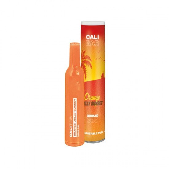 CALI BAR 300mg Full Spectrum CBD Vape Disposable - Terpene Flavoured - Flavour: Orange Jelly Sunset