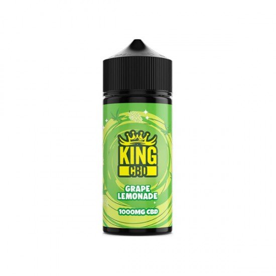 King CBD 1000mg CBD E-liquid 120ml (BUY 1 GET 1 FREE) - Flavour: Grape Lemonade