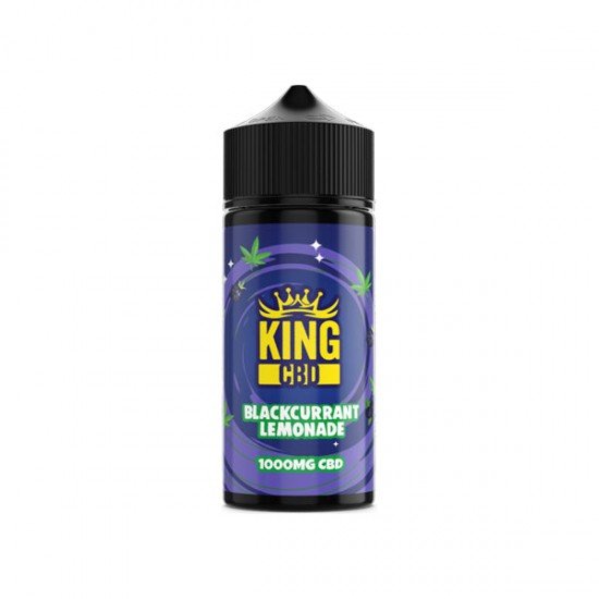 King CBD 1000mg CBD E-liquid 120ml (BUY 1 GET 1 FREE) - Flavour: Blackcurrant Lemonade
