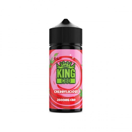 King CBD 2500mg CBD E-liquid 120ml (BUY 1 GET 1 FREE) - Flavour: Cherrylicious