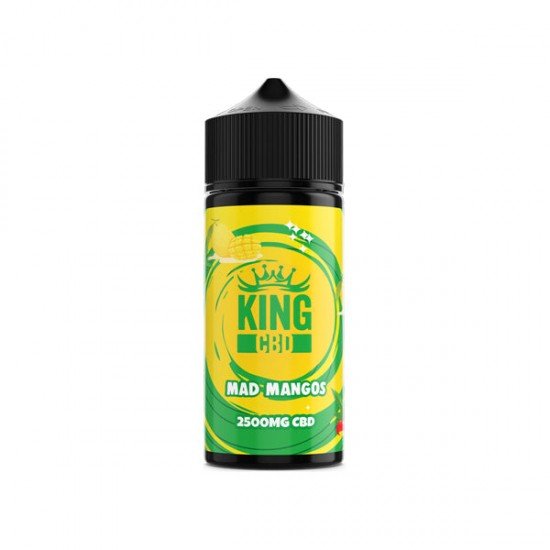 King CBD 2500mg CBD E-liquid 120ml (BUY 1 GET 1 FREE) - Flavour: Mad Mangos