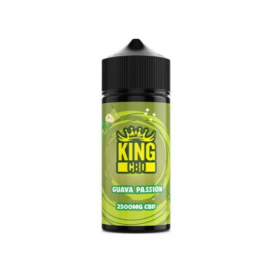 King CBD 2500mg CBD E-liquid 120ml (BUY 1 GET 1 FREE) - Flavour: Guava Passion