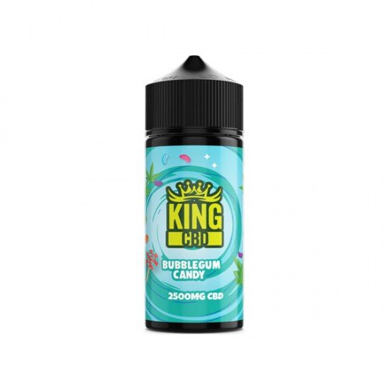 King CBD 2500mg CBD E-liquid 120ml (BUY 1 GET 1 FREE) - Flavour: Bubblegum Candy