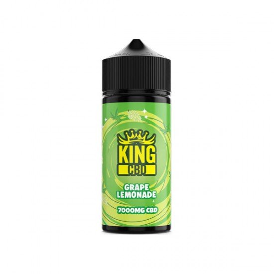 King CBD 7000mg CBD E-liquid 120ml (BUY 1 GET 1 FREE) - Flavour: Grape Lemonade