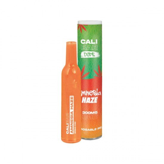 CALI BAR DOPE 300mg Full Spectrum CBD Vape Disposable - Terpene Flavoured - Flavour: Amnesia Haze