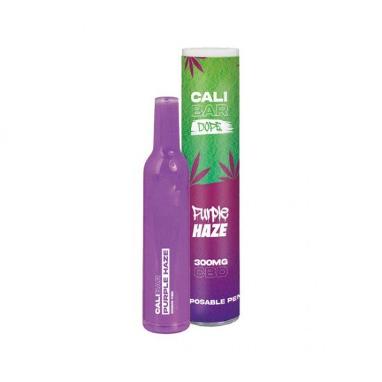 CALI BAR DOPE 300mg Full Spectrum CBD Vape Disposable - Terpene Flavoured - Flavour: Purple Haze