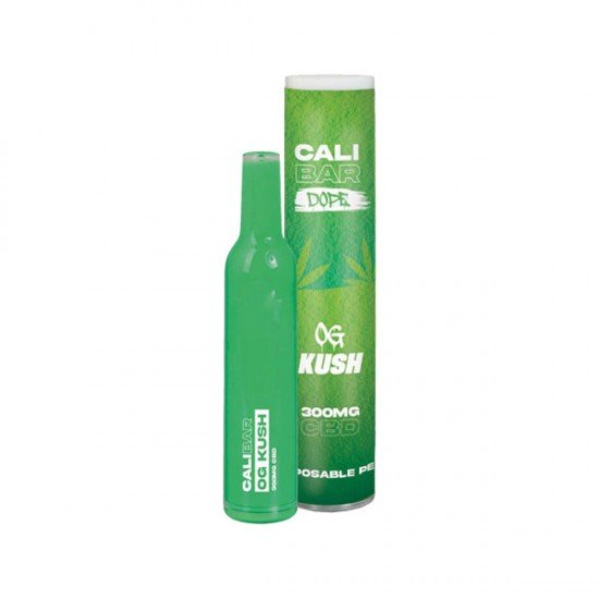 CALI BAR DOPE 300mg Full Spectrum CBD Vape Disposable - Terpene Flavoured - Flavour: OG Kush