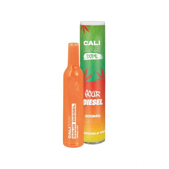 CALI BAR DOPE 300mg Full Spectrum CBD Vape Disposable - Terpene Flavoured - Flavour: Sour Diesel