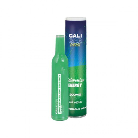 CALI BAR ENERGY with Caffeine Full Spectrum 300mg CBD Vape Disposable - Flavour: Watermelon Energy