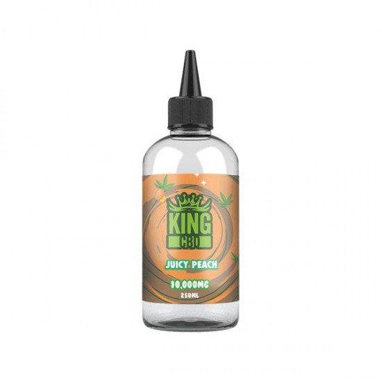 King CBD 10,000mg CBD E-liquid 250ml (BUY 1 GET 1 FREE) - Flavour: Juicy Peach