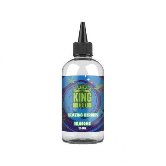 King CBD 15,000mg CBD E-liquid 250ml (BUY 1 GET 1 FREE) - Flavour: Blazing Berries