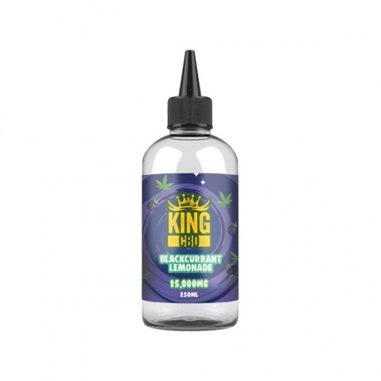 King CBD 15,000mg CBD E-liquid 250ml (BUY 1 GET 1 FREE) - Flavour: Blackcurrant Lemonade