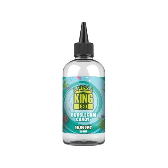 King CBD 15,000mg CBD E-liquid 250ml (BUY 1 GET 1 FREE) - Flavour: Bubblegum Candy