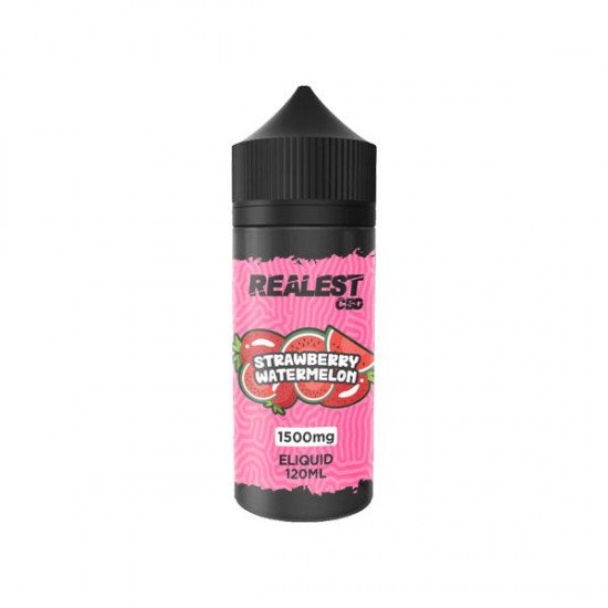 Realest CBD 1500mg Broad Spectrum CBD E-Liquid 100ml (BUY 1 GET 1 FREE) - Flavour: Strawberry Watermelon