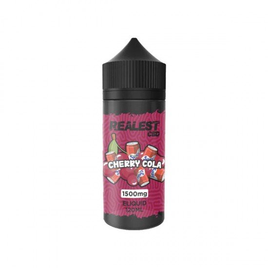 Realest CBD 1500mg Broad Spectrum CBD E-Liquid 100ml (BUY 1 GET 1 FREE) - Flavour: Cherry Cola