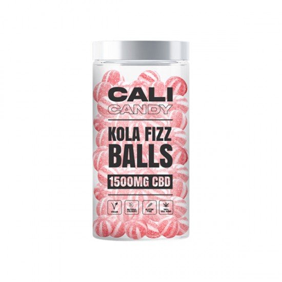 CALI CANDY 1500mg CBD Vegan Sweets (Large) - 10 Flavours - Flavour: Kola Fizz Balls