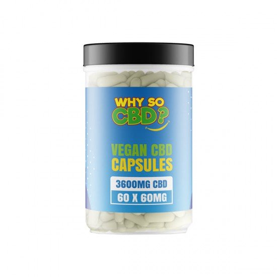 Why So CBD? 3600mg CBD Vegan Capsules - 60 Caps