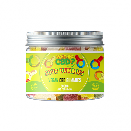 Why So CBD? 500mg CBD Small Vegan Gummies - 11 Flavours - Gummies: Sour Dummies