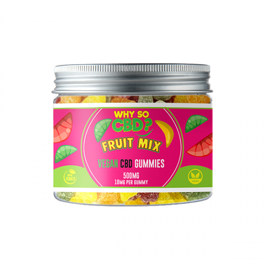 Why So CBD? 500mg CBD Small Vegan Gummies - 11 Flavours - Gummies: Fruit Mix