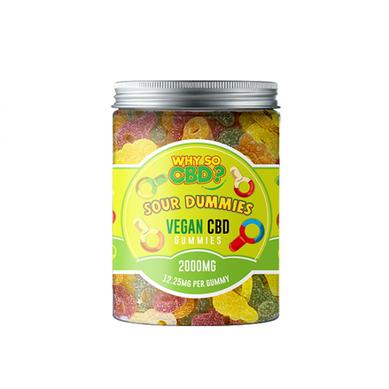 Why So CBD? 2000mg CBD Large Vegan Gummies - 11 Flavours - Gummies: Sour Dummies