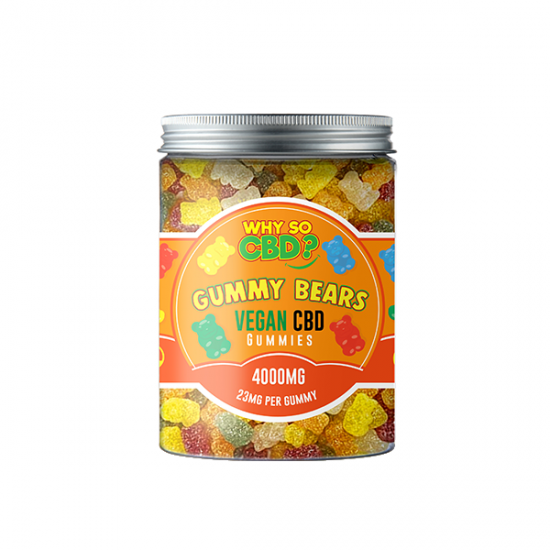 Why So CBD? 4000mg CBD Large Vegan Gummies - 11 Flavours - Gummies: Gummy Bears