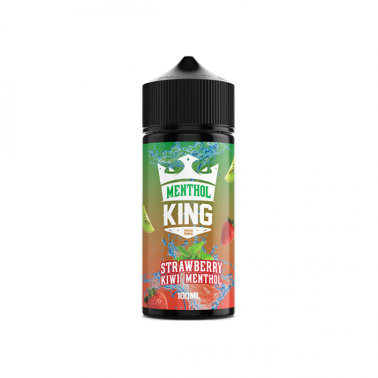 Menthol King 100ml Shortfill 0mg (70VG/30PG) - Flavour: Strawberry Kiwi Menthol