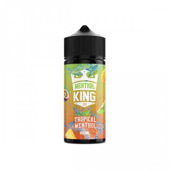 Menthol King 100ml Shortfill 0mg (70VG/30PG) - Flavour: Tropical Menthol