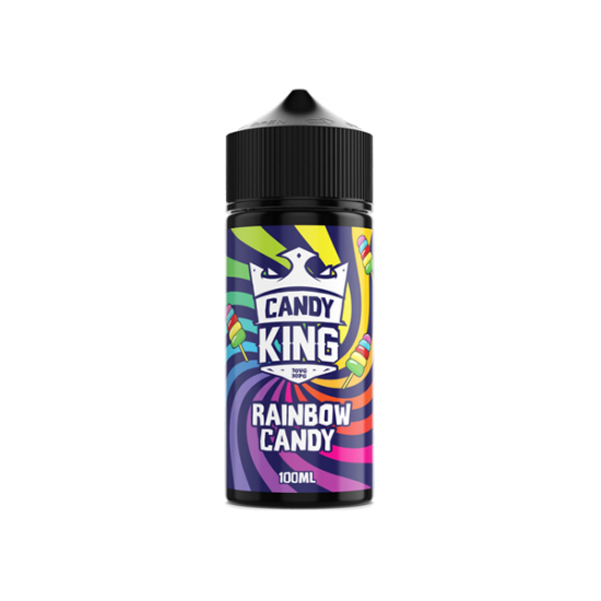 Candy King 100ml Shortfill 0mg (70VG/30PG) - Flavour: Rainbow Candy