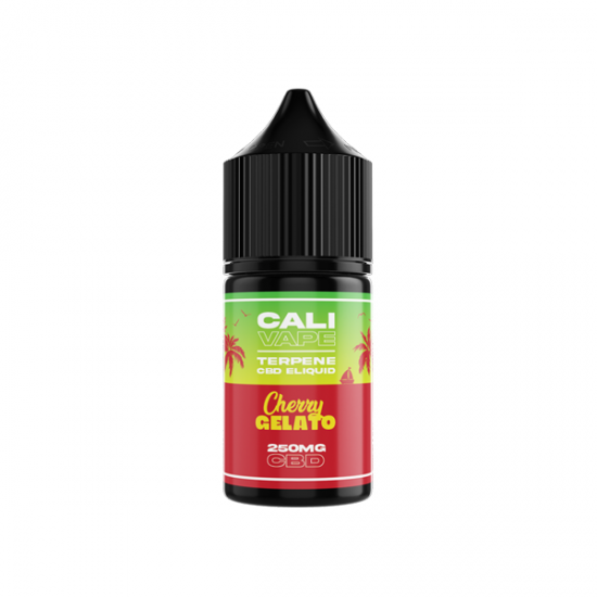 CALI VAPE 250mg Full Spectrum CBD E-liquid 10ml - Flavour: Cherry Gelato