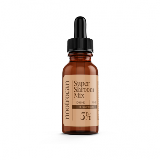 Nootrocan 1500mg 5% Full Spectrum CBD Nootropic Oil - 30ml - Flavour: Super Shroom Mix