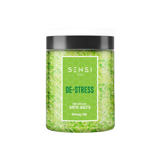 Sensi CBD 1000mg CBD Infused Bath Salts - 700g (BUY 1 GET 1 FREE) - Flavour: De-Stress