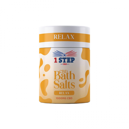 1 Step CBD 1000mg CBD Bath Salts - 500g (BUY 1 GET 1 FREE) - Flavour: Relax