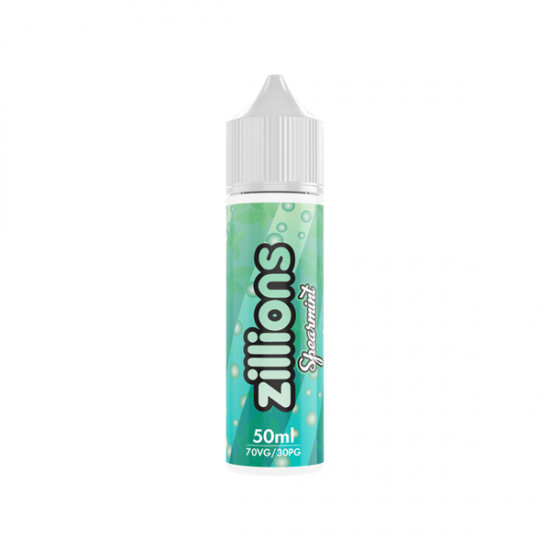 Zillions 50ml Shortfill 0mg (70VG/30PG) - Flavour: Spearmint & Quantity: x10