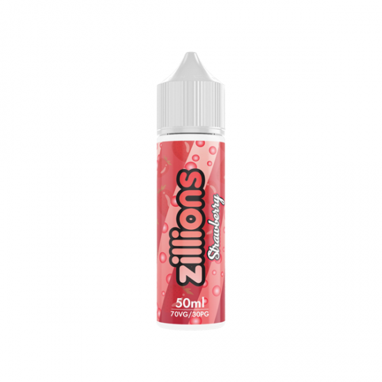 Zillions 50ml Shortfill 0mg (70VG/30PG) - Flavour: Strawberry & Quantity: x10